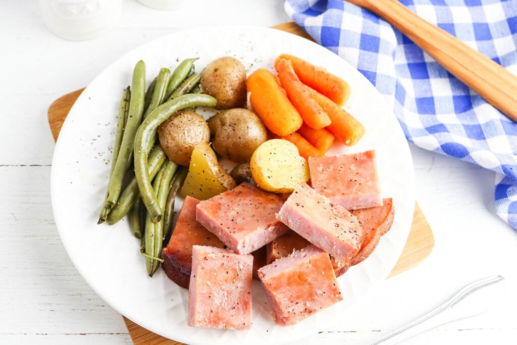 Slow Cooker Ham and Potatoes