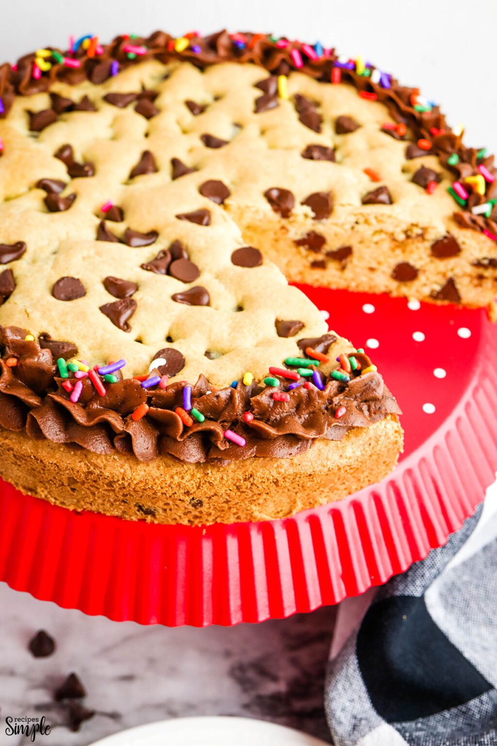 Chocolate Chip Cookie Cake Recipe Recipes Simple