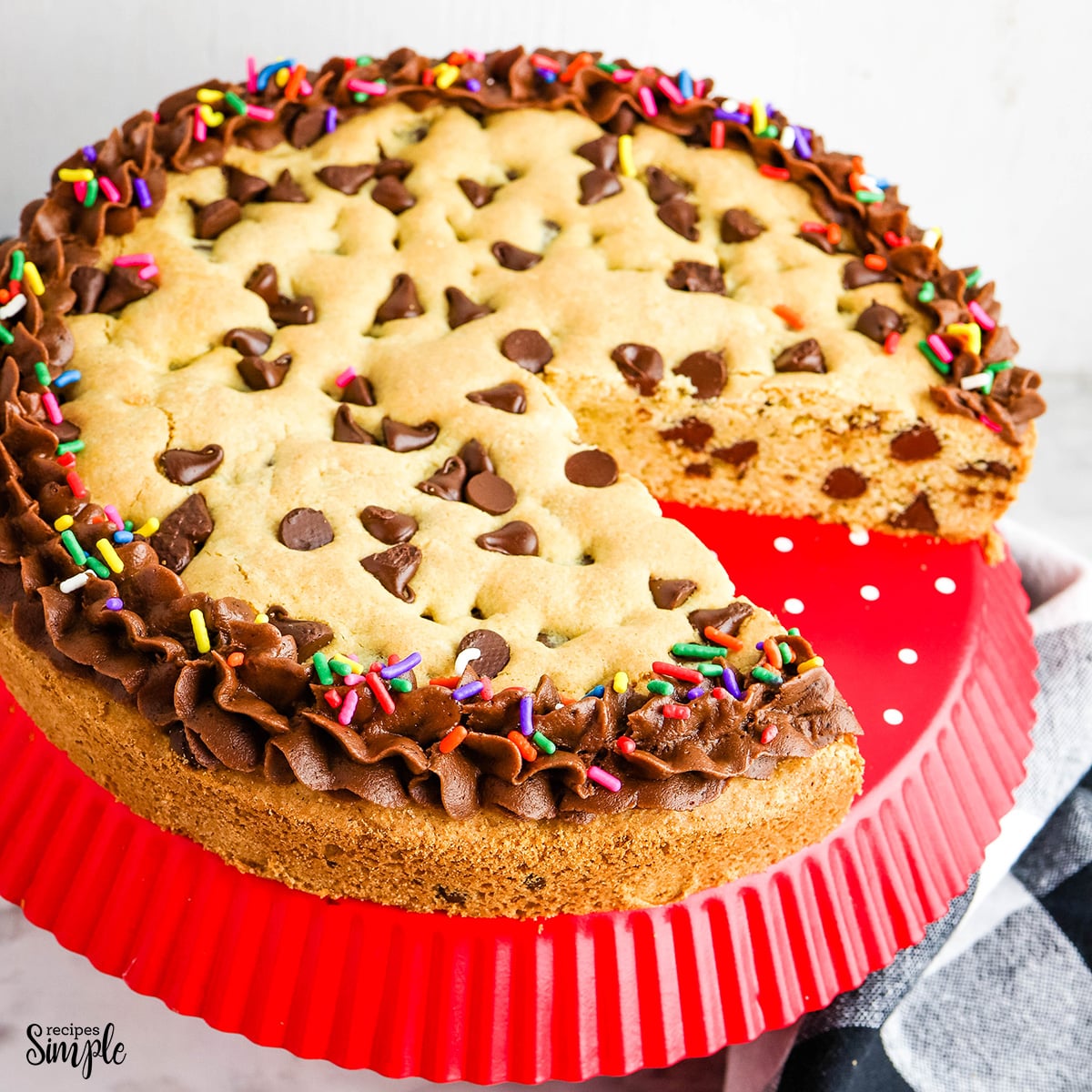 Chocolate Chip Cookie Cake Recipe