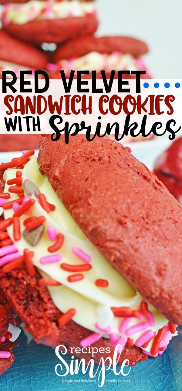 Red Velvet Sandwich Cookies #redvelvet #cookies #dessert