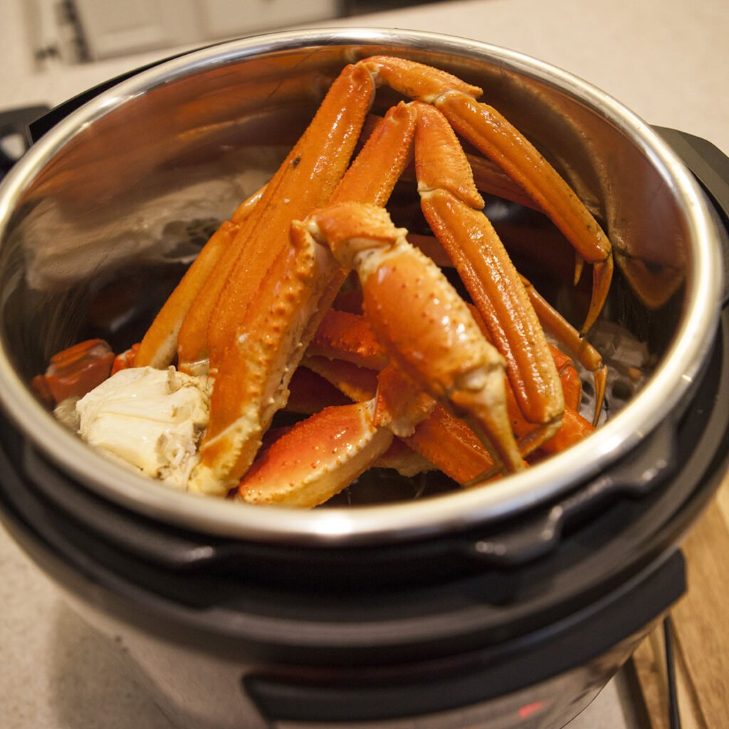 Steamed Crab Legs in Instant Pot.