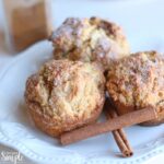 Cinnamon Cream Cheese Muffins on plate