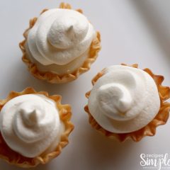Key Lime Mini Tarts on plate