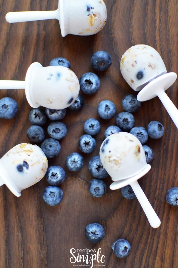 Breakfast Blueberry Granola Popsicle Recipe Recipes Simple