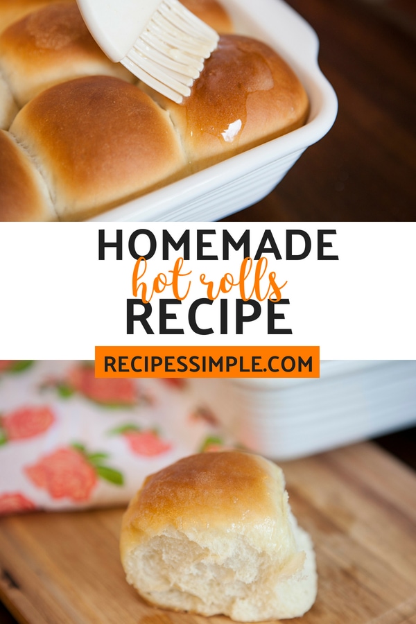 These fluffy homemade rolls are the perfect roll recipe that gives you buttery and perfectly soft rolls. #homemaderolls #homemadedinnerrolls #homemaderollsrecipes #dinnerrolls
