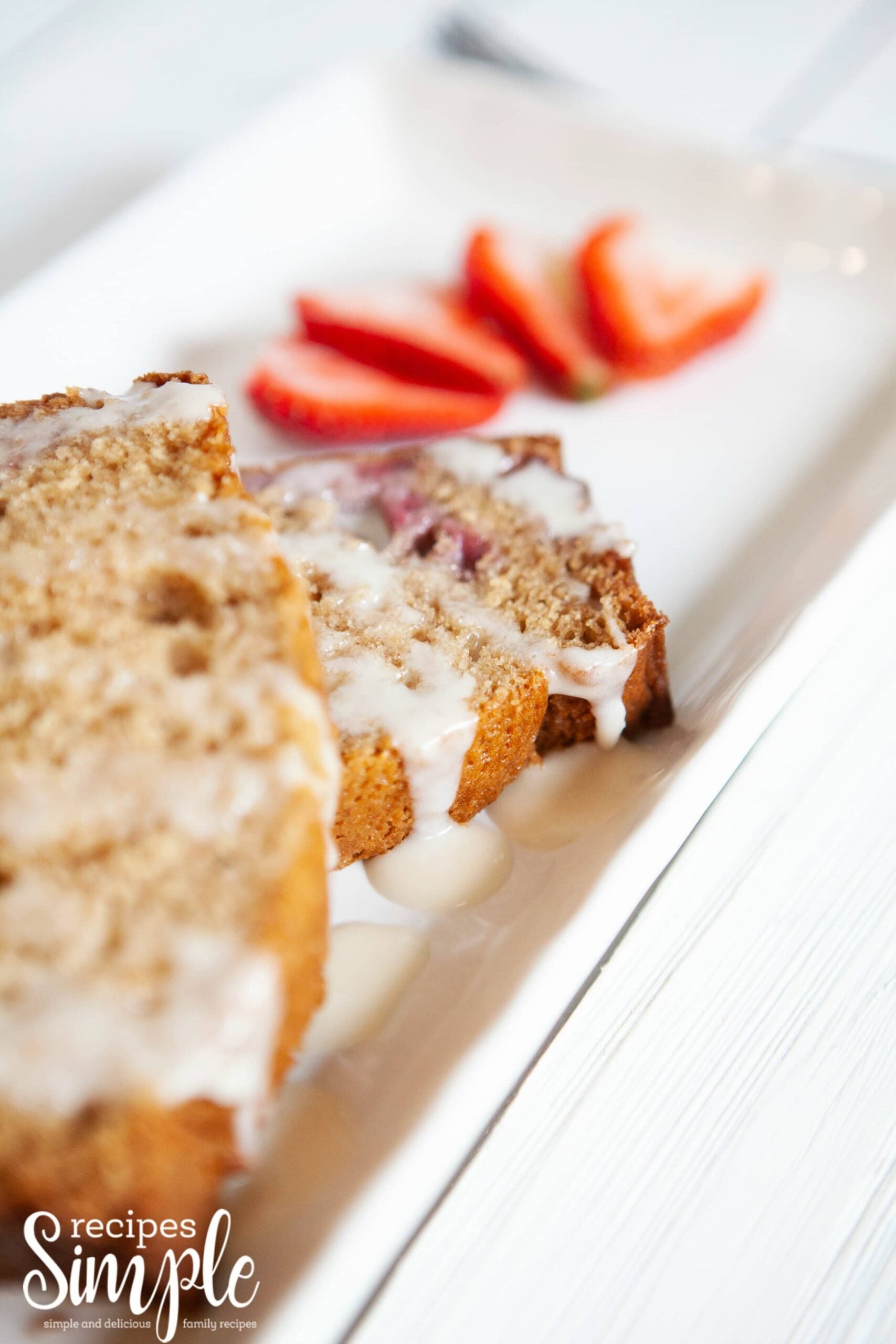 Glazed Strawberry Bread