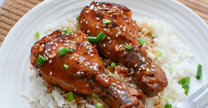 Slow Cooker Honey Garlic Chicken Legs - Recipes Simple