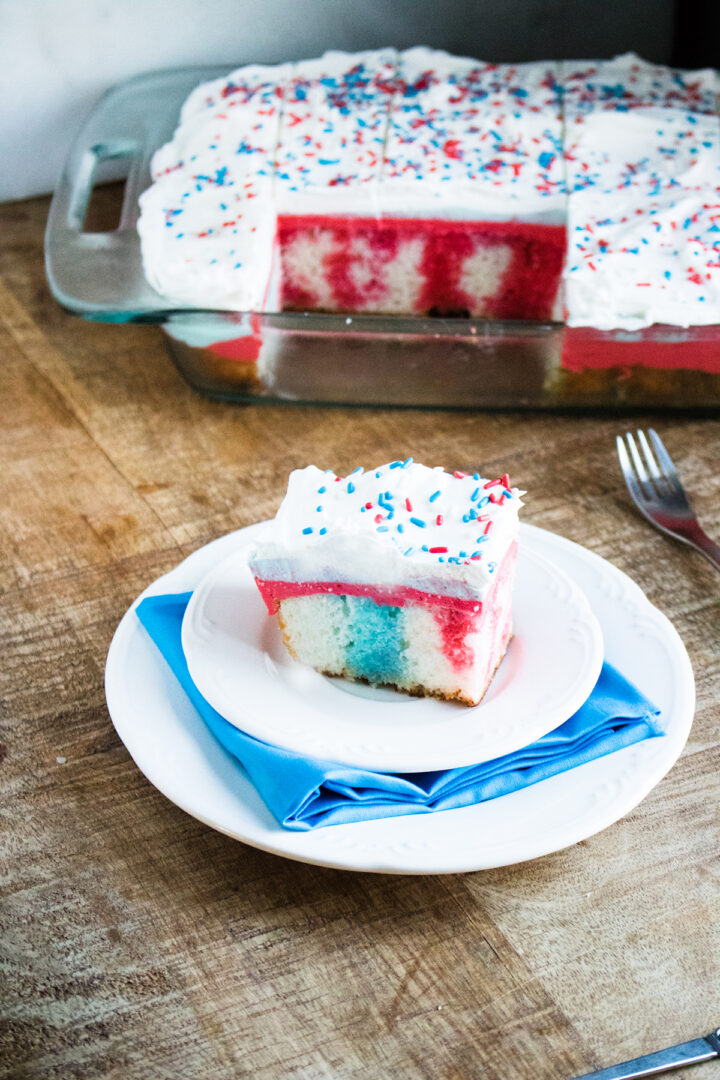4th of July Poke Cake Recipes Simple