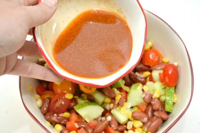 Bean Salad With Vegetables And Chili Vinaigrette Recipes Simple