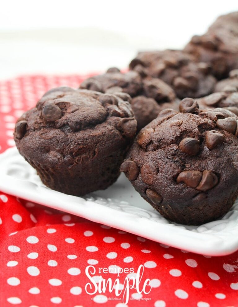 Double Chocolate Banana Muffins