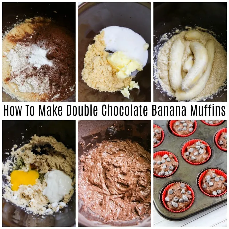 How To Make Double Chocolate Banana Muffins