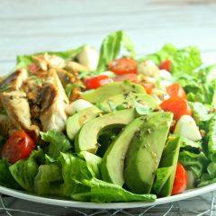 Chicken Avocado Caprese Salad