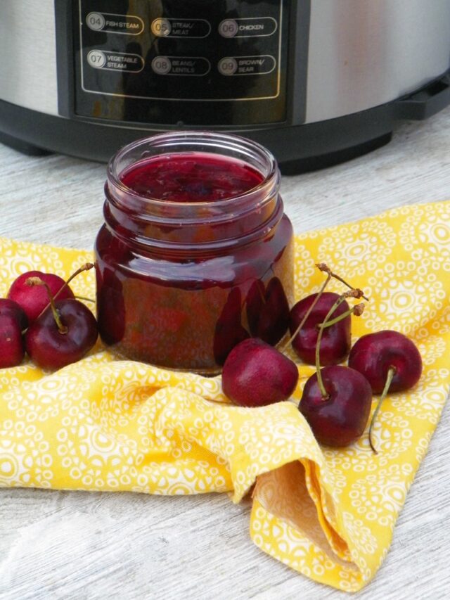 Instant Pot Homemade Cherry Jam Recipes Simple