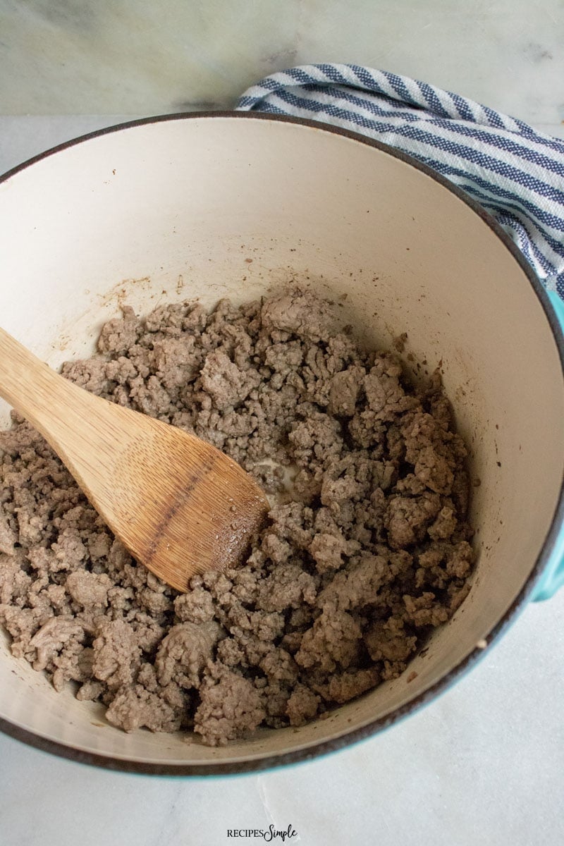Browning Ground Beef For Tex Mex Soup