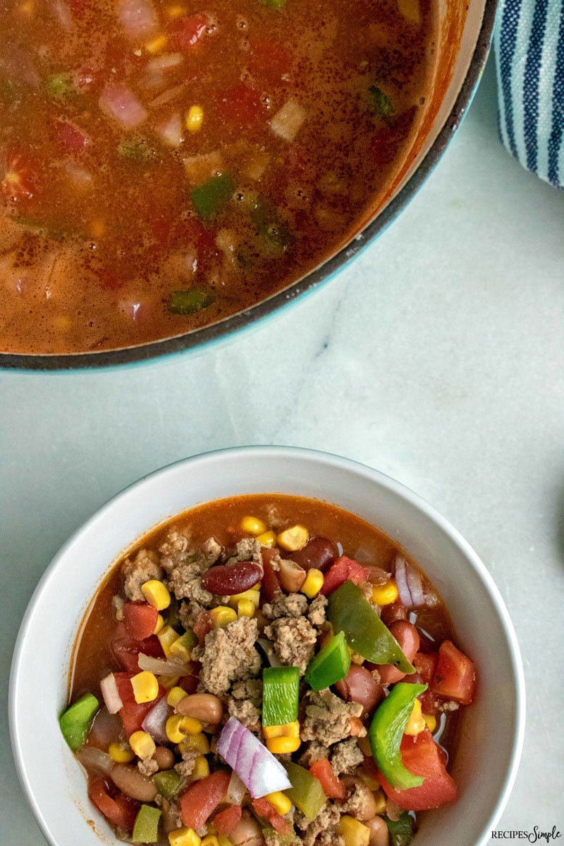 Tex Mex Hamburger Soup Recipe
