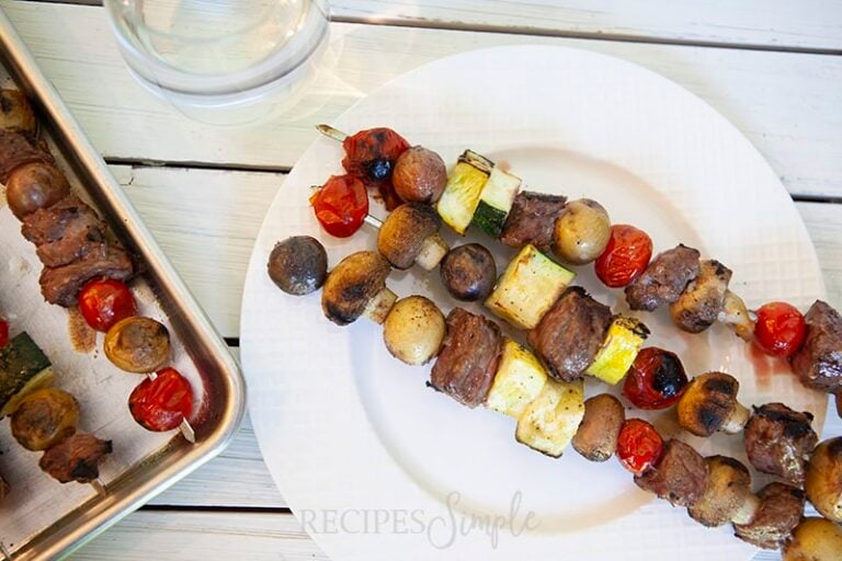 Grilled Beef and Veggie Kabobs