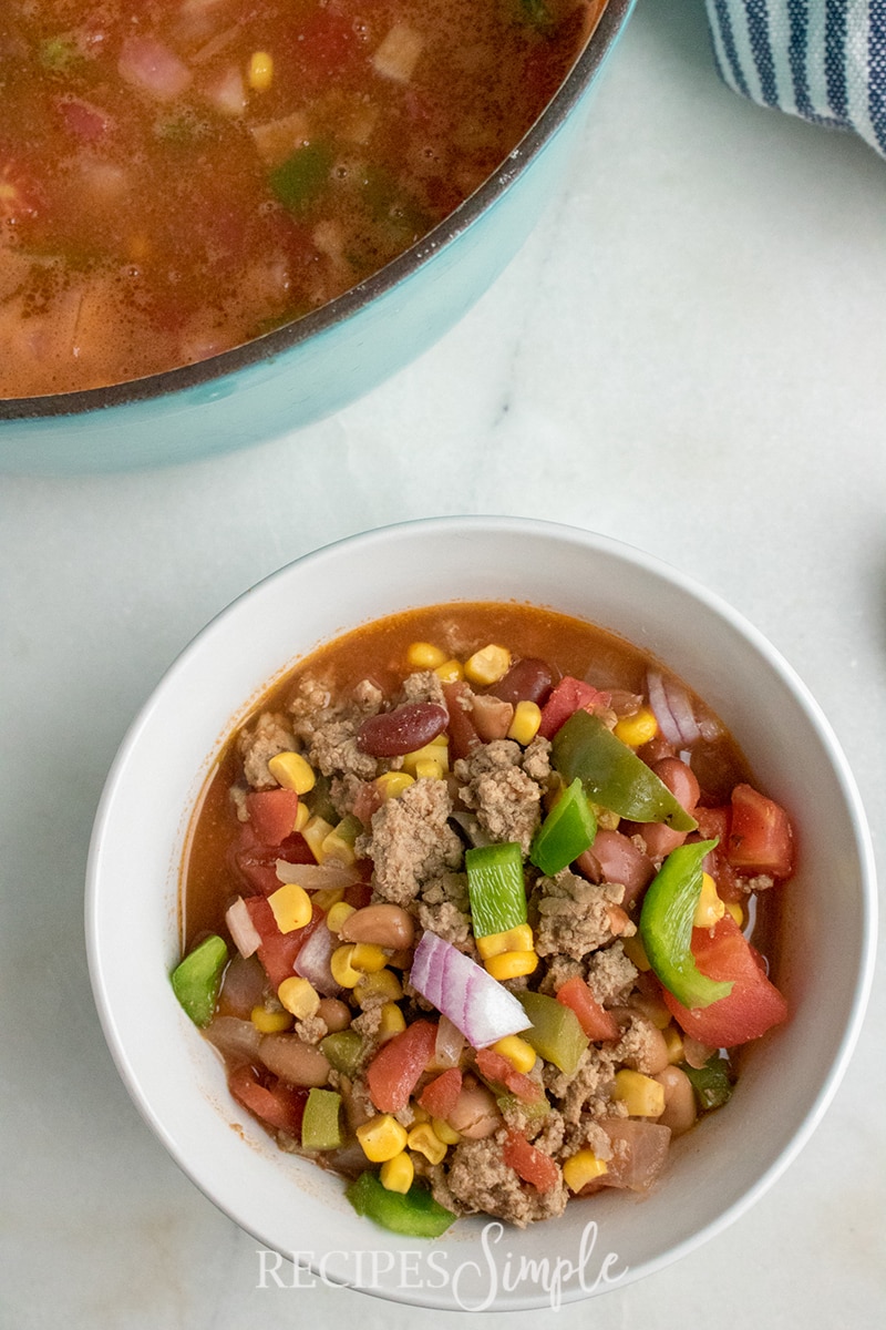 Tex Mex Hamburger Soup - Recipes Simple