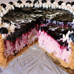 Frozen Wild Blueberry Cheesecake