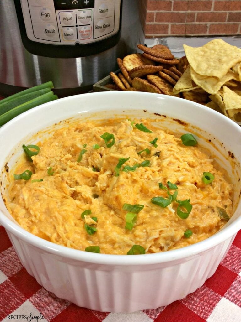 Instant Pot Buffalo Chicken Dip Appetizer