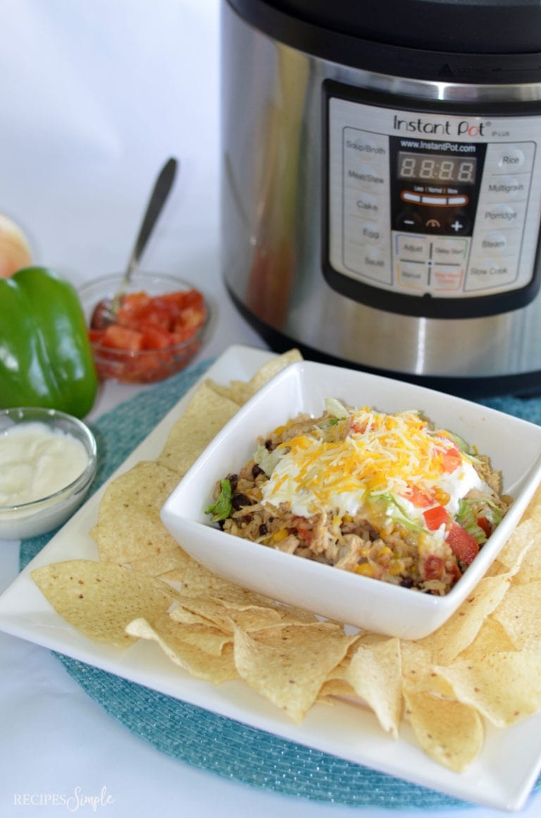 Instant Pot Shredded Chicken Burrito Bowls Recipes Simple
