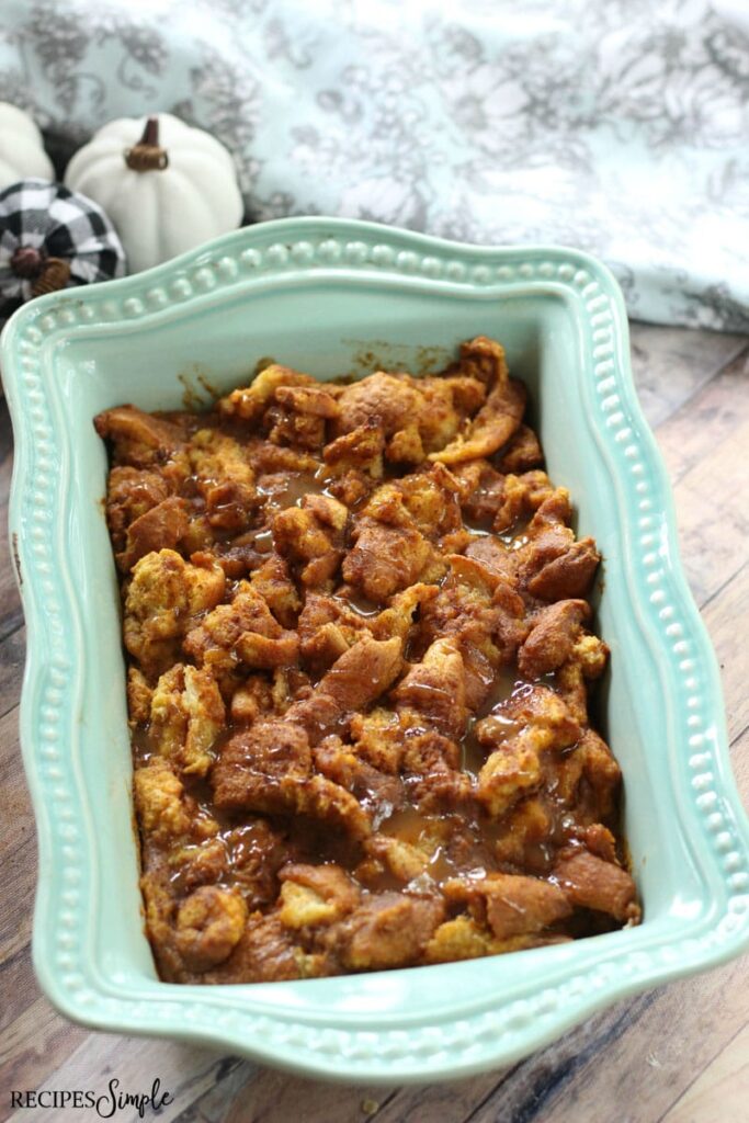 Pumpkin Maple Bread Pudding