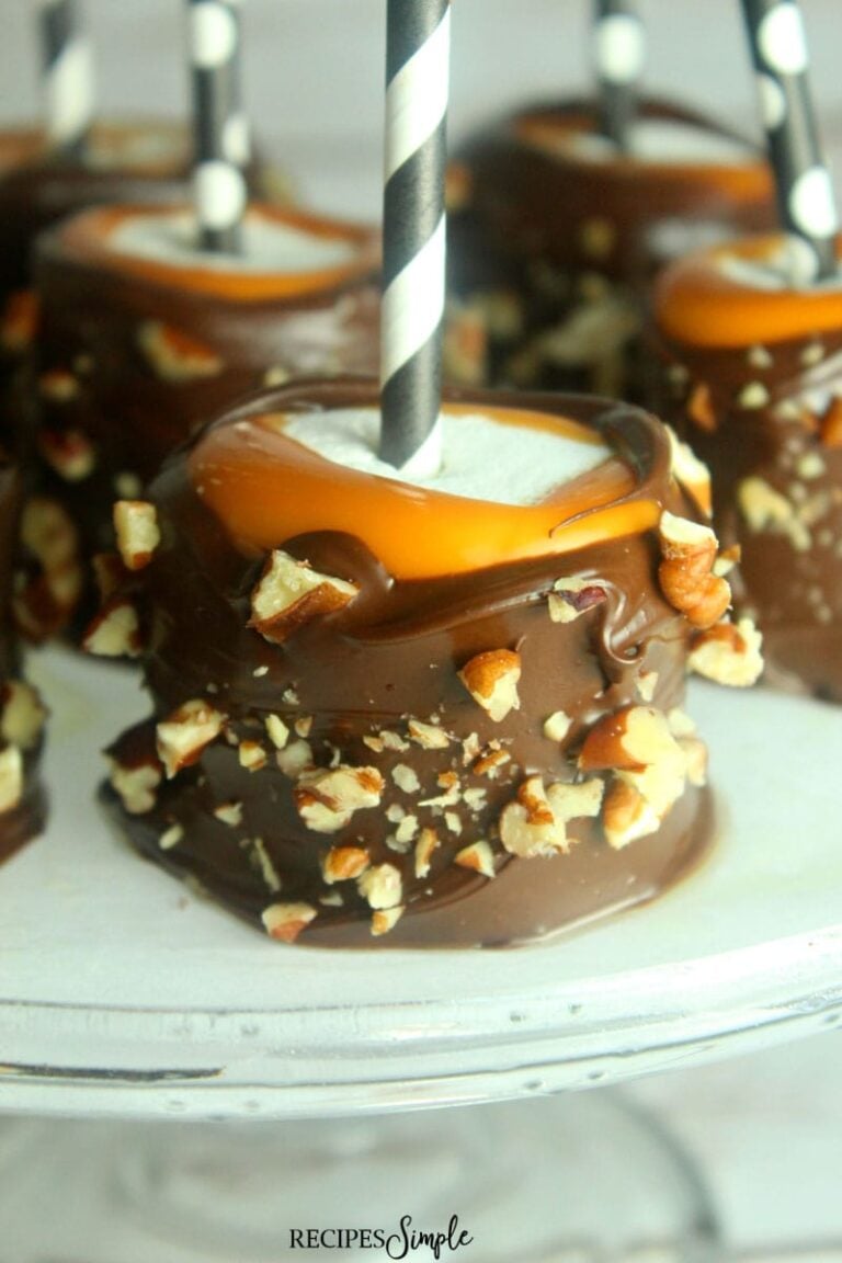 Turtle Dipped Marshmallows