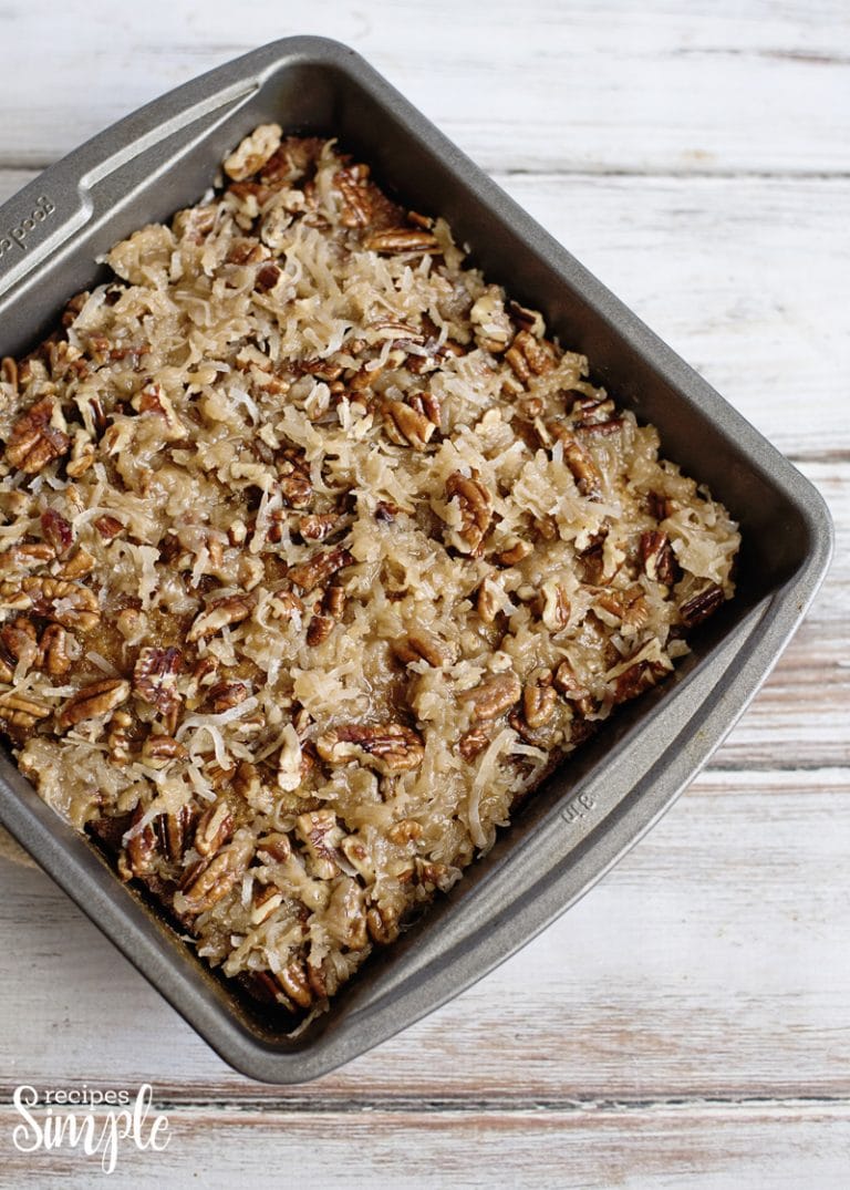 Oatmeal Cake with Coconut Pecan Frosting Recipes Simple