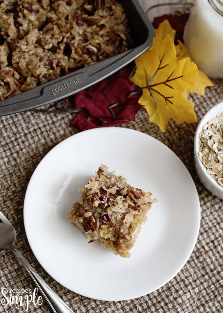 Oatmeal Cake with Coconut Pecan Frosting Recipes Simple