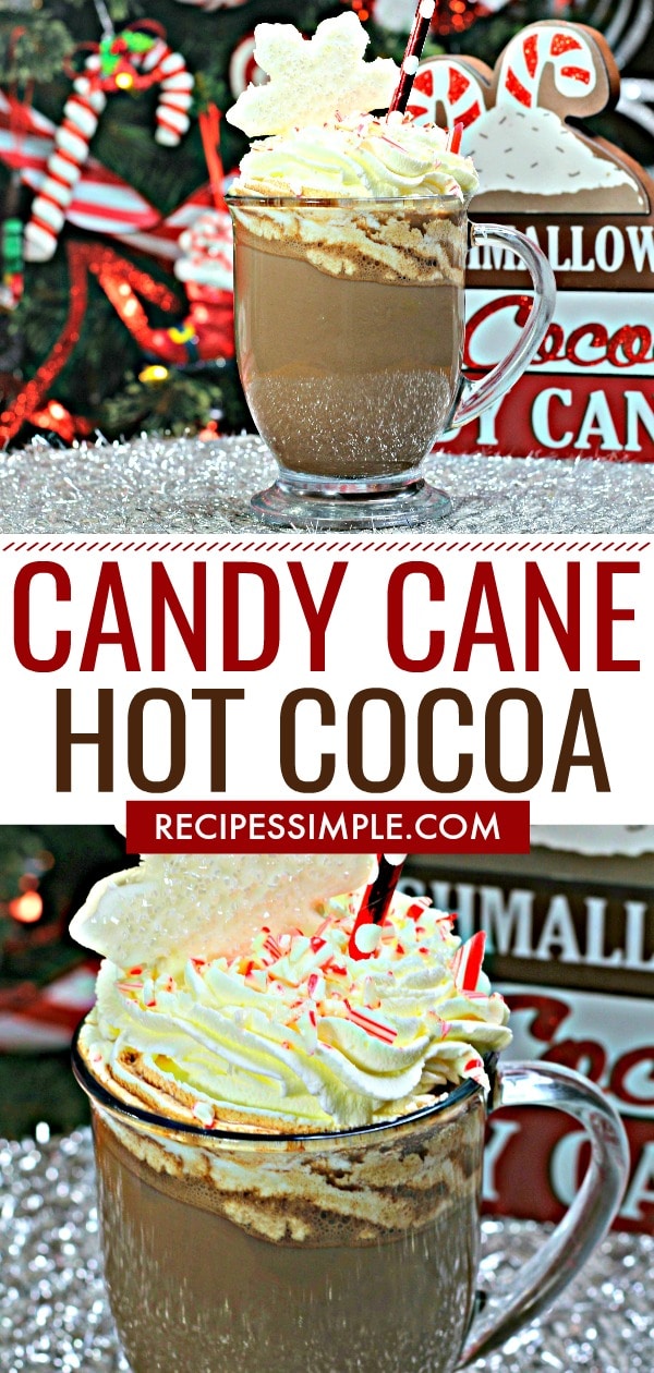 Candy Cane Hot Dark Cocoa