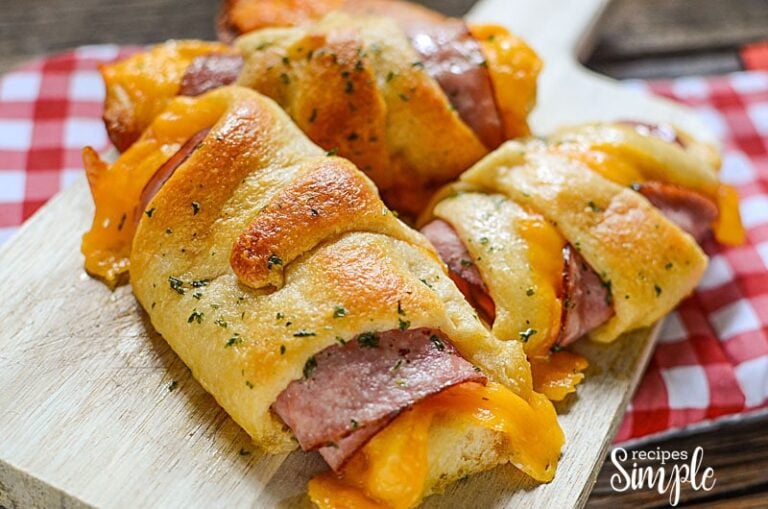 Ham And Cheddar Crescent RollUps Recipes Simple