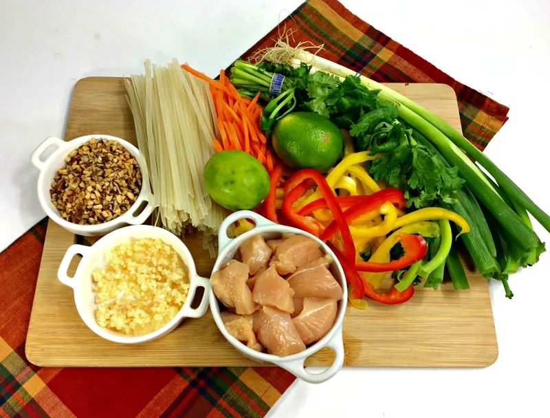 Instant Pot Chicken Pad Thai Ingredients