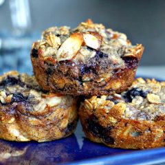 Blueberry Almond Oatmeal Cups