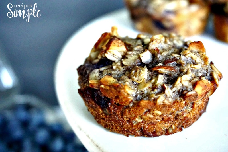 Blueberry Almond Oatmeal Cups Recipe