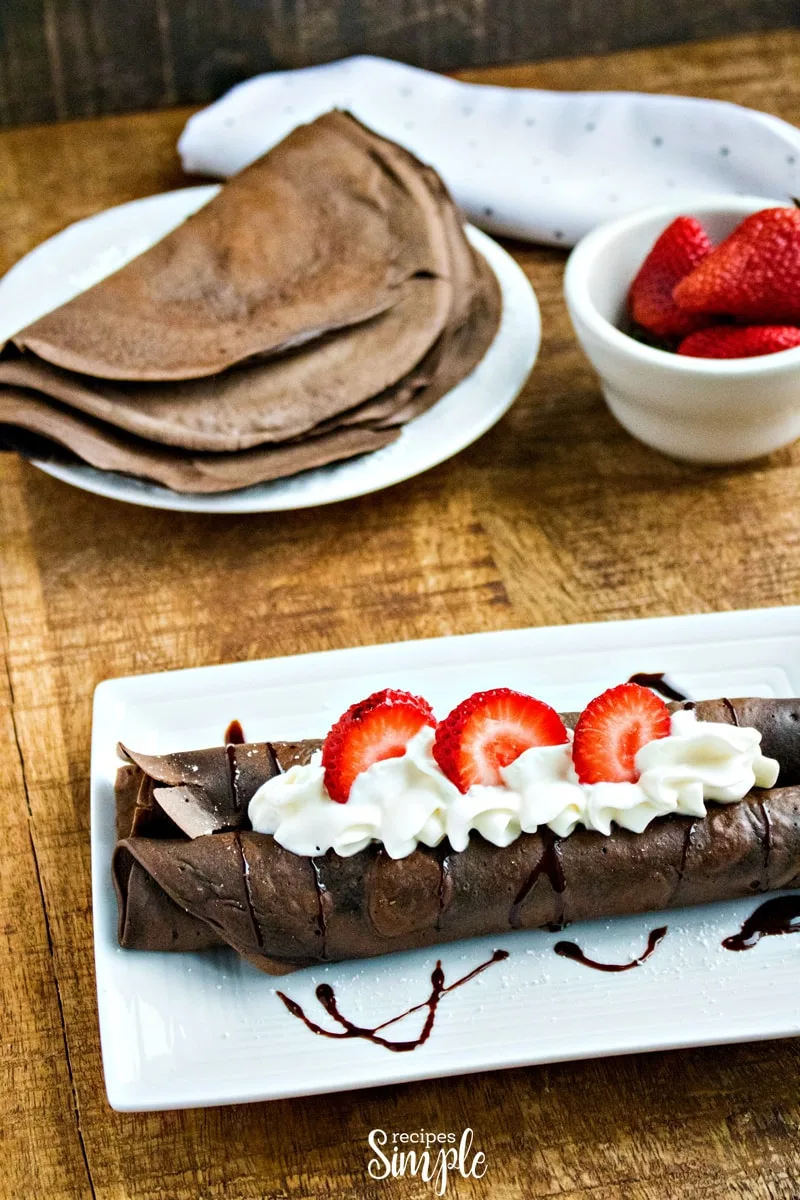 Chocolate Dessert Crepes Recipe