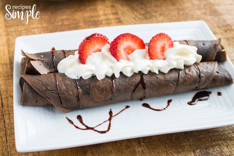 Chocolate Dessert Crepes