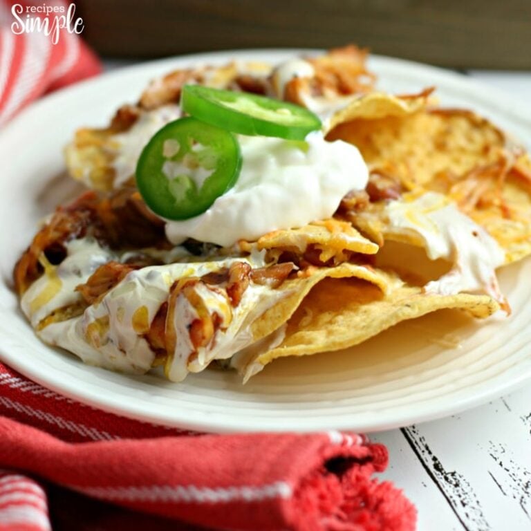 Easy BBQ Chicken and Bacon Nachos