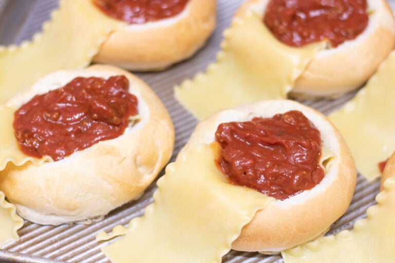 Baked Lasagna Garlic Bread Bowls Recipes Simple