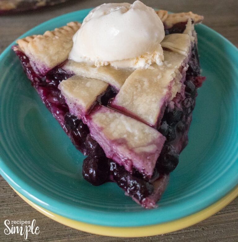 Homemade Blueberry Pie