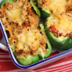 Chicken Fajita Stuffed Peppers Baked In Pan