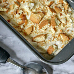 Banana Pudding Ice Cream Frozen In Pan