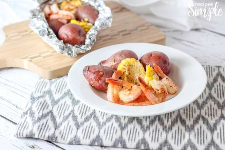 Grilled Shrimp And Veggie Foil Packets