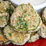 Air Fryer Pickles on Plate