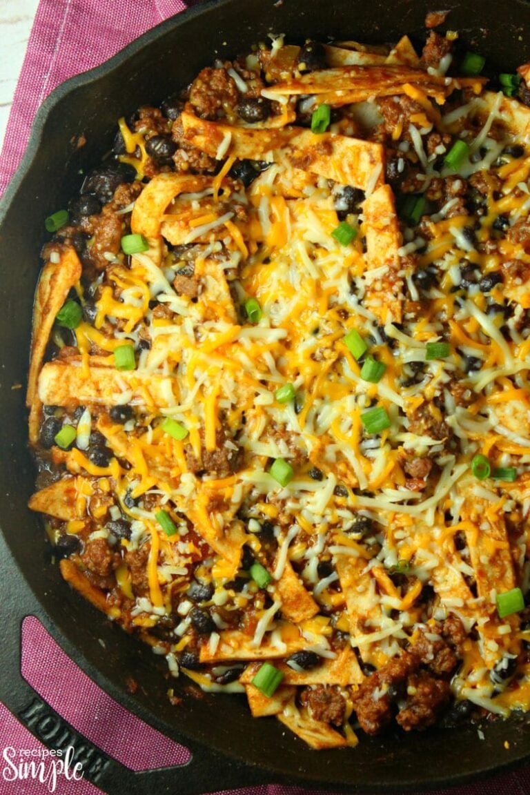 Beef Burrito Skillet
