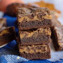 Pumpkin Swirl Brownies