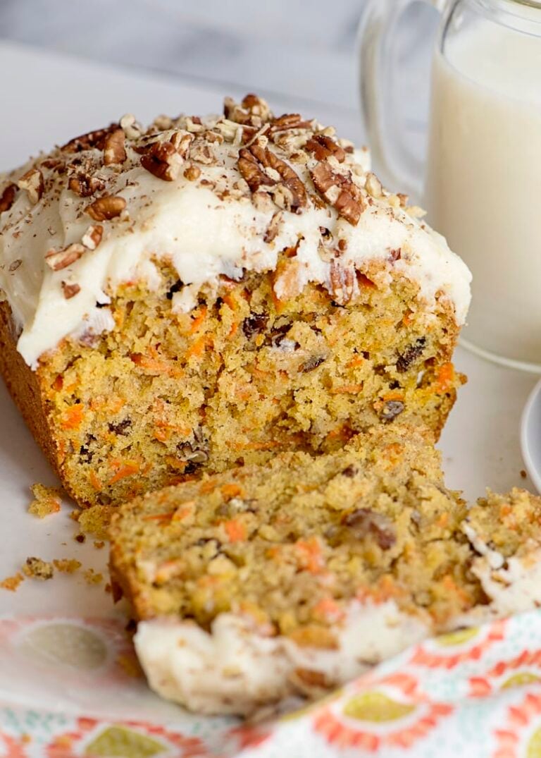 Frosted Carrot Cake Loaf