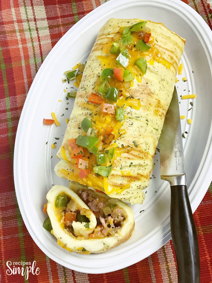 Baked Western Omelet Roll Recipes Simple