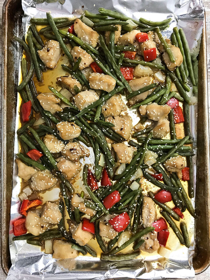 Sheet Pan Chinese Chicken With Green Beans Recipes Simple