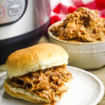 Instant Pot BBQ Pork On Plate