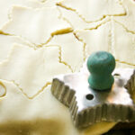 Pie Crust Dough With Star Shaped cookie cutter