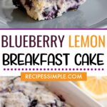 Blueberry Lemon Breakfast Cake Pinterest Image